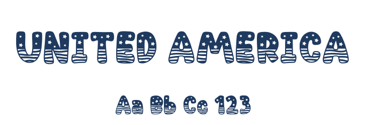 UNITED AMERICA Font Preview