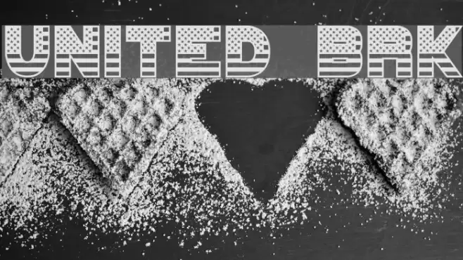 UNITED BRK Font examples
