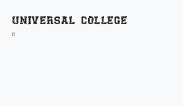 UNIVERSAL-COLLEGE Business Card