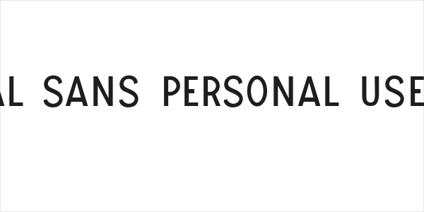 UNIVERSAL SANS PERSONAL USE Regular Logo