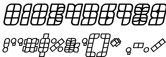 UNIVERSALISME Bold Italic Font OTHER CHARS