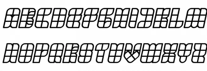 UNIVERSALISME Bold Italic फ़ॉन्ट अपरकेस