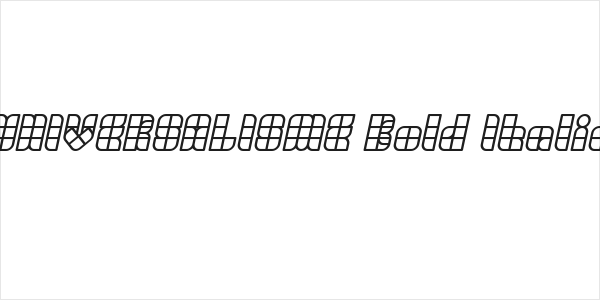 UNIVERSALISME Bold Italic Logo