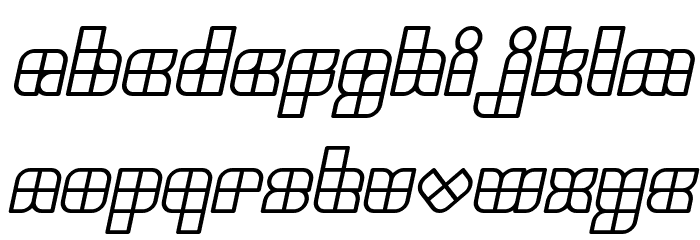 UNIVERSALISME Bold Italic Font LOWERCASE