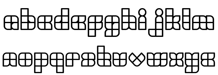 UNIVERSALISME Bold Font LOWERCASE