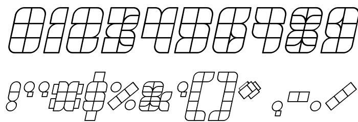 UNIVERSALISME Italic Font OTHER CHARS