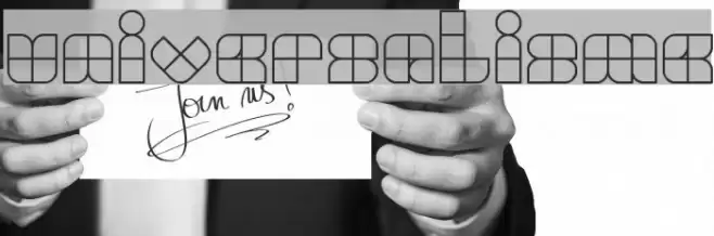 UNIVERSALISME Font examples