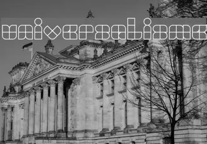 UNIVERSALISME Font examples