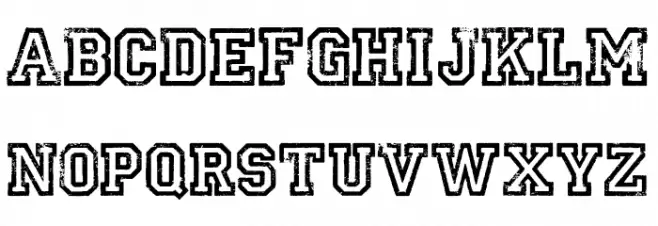 UNIVERSIDAD PERSONAL USE Bold Schriftart Groß