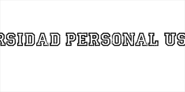 UNIVERSIDAD PERSONAL USE Bold Logo