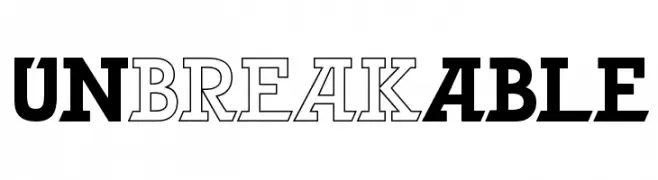 UNbreakABLE  font caratteri gratis
