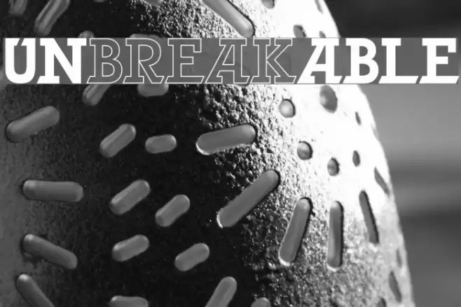 UNbreakABLE Font examples