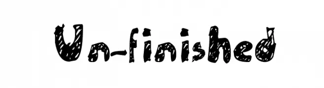 Un-finished  Fuentes Gratis Descargar