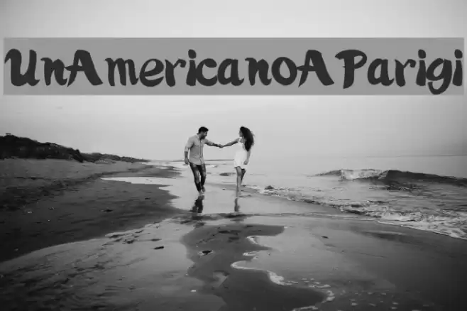 UnAmericanoAParigi Font examples