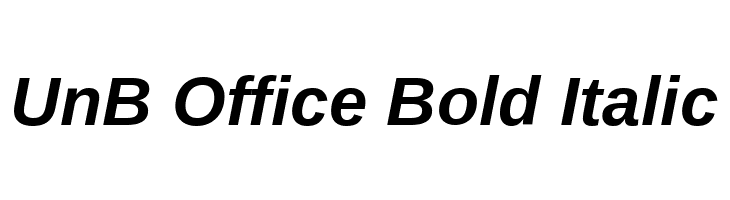 UnB Office Bold Italic  font caratteri gratis