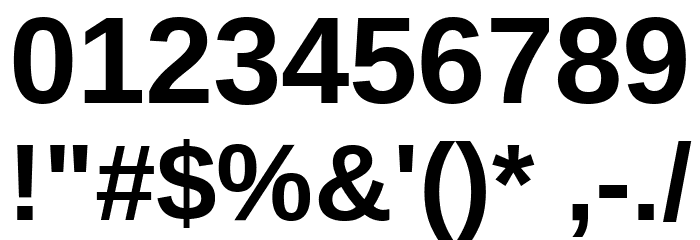 UnB Office Bold Font OTHER CHARS