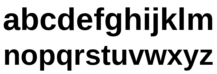 UnB Office Bold Font LOWERCASE