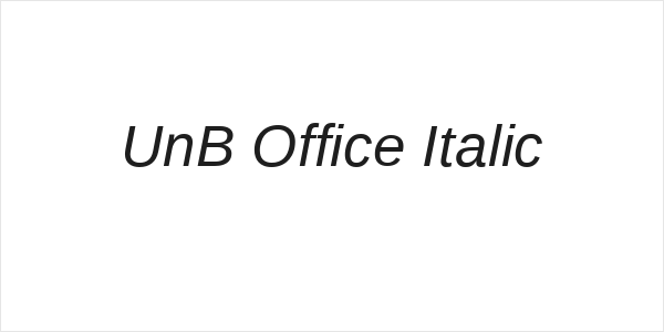 UnB Office Italic Logo
