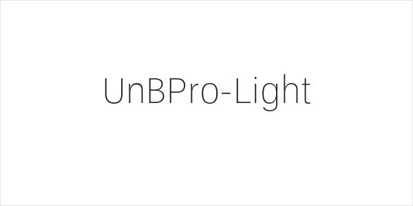 UnBPro-Light Logo