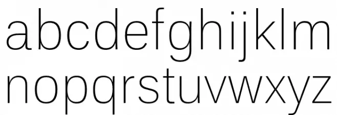 UnBPro-Light 字体 小写