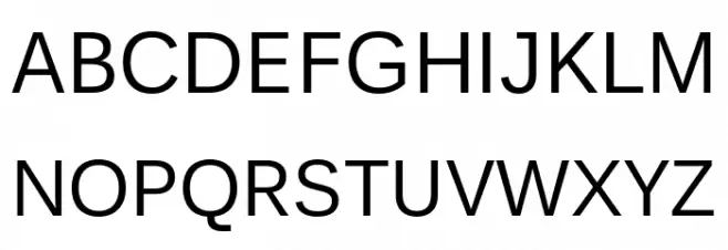 UnBPro-Regular フォント 大文字