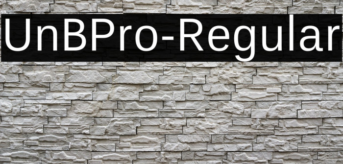 UnBPro-Regular Example 1