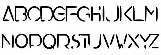 UnConnect Schriftart Groß