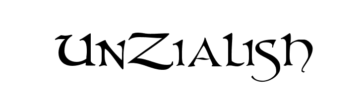 UnZialish Font