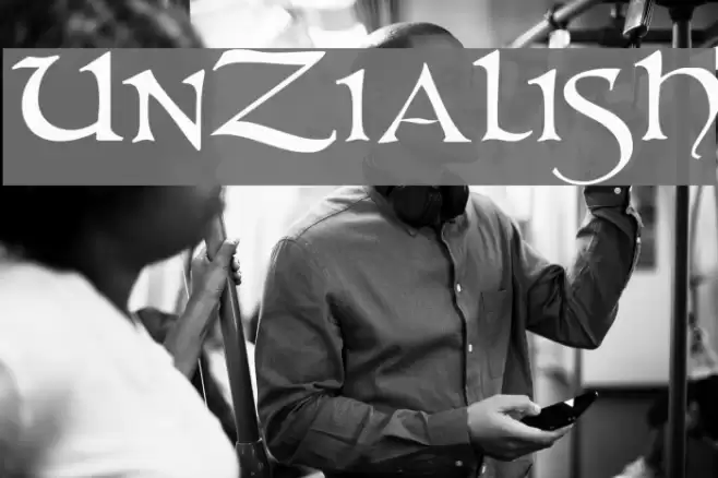 UnZialish Font examples