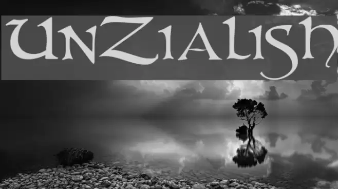 UnZialish Font examples