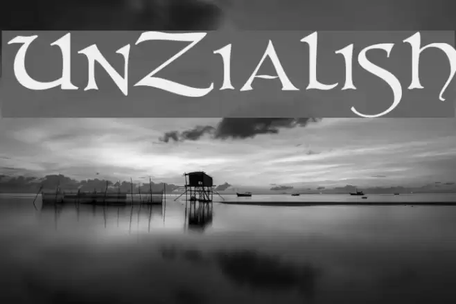 UnZialish Font examples
