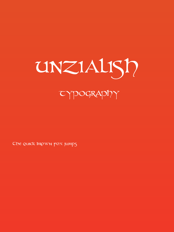 UnZialish Poster