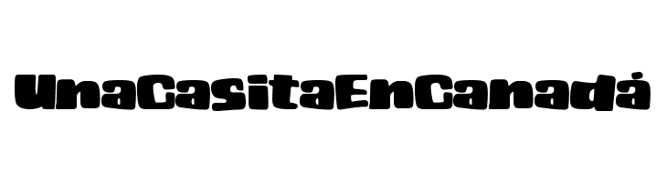 Una Casita En Canadá  免费字体下载