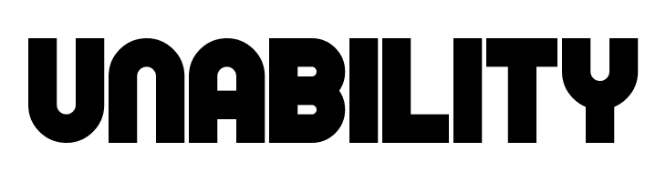 Unability  नि: शुल्क फ़ॉन्ट्स डाउनलोड