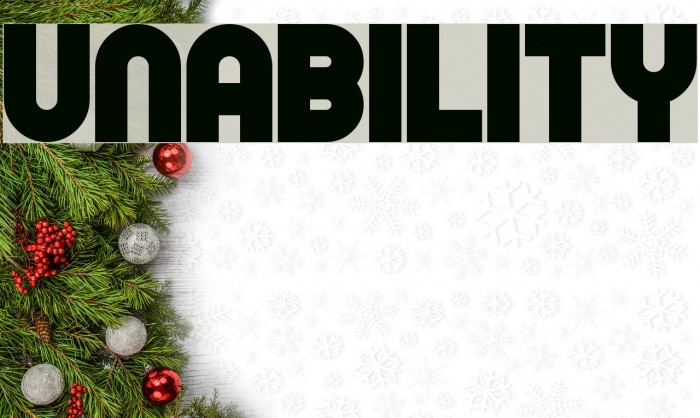 Unability Шрифта examples