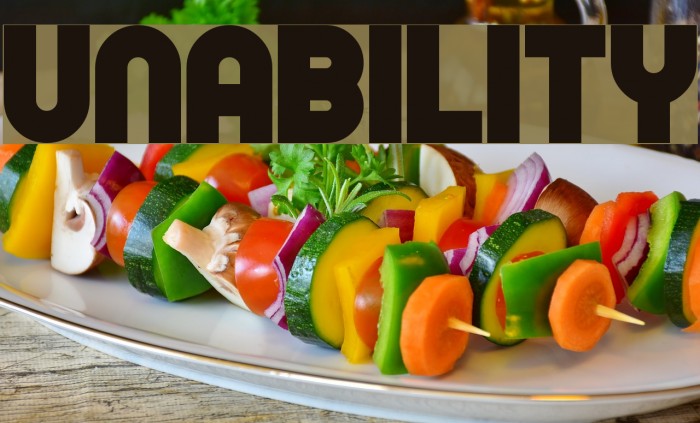 Unability Шрифта examples