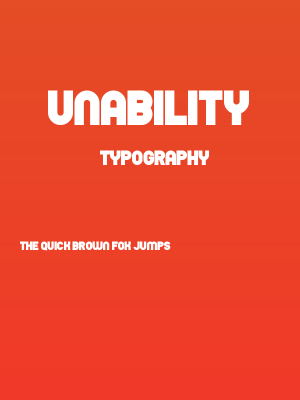 Unability Poster