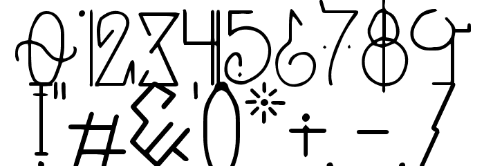 Unai Lines Font OTHER CHARS