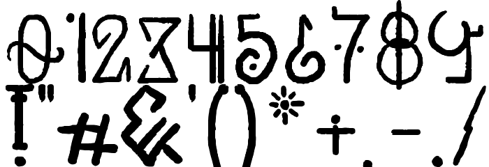Unai-Regular Font OTHER CHARS