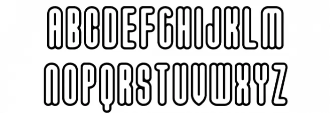 Unanimous BRK Font UPPERCASE