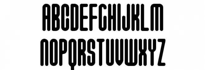Unanimous Inverted BRK Font Litere mari