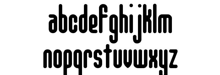 Unanimous Inverted BRK Font LOWERCASE