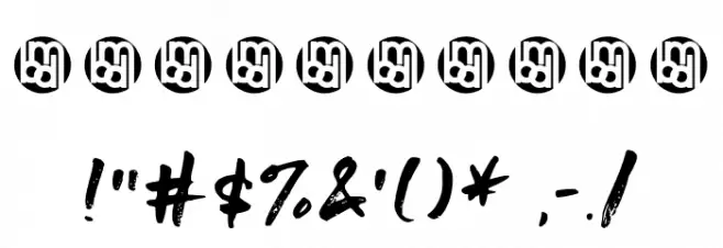 UnashamedDemo-Regular Font OTHER CHARS