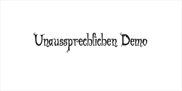 Unaussprechlichen Demo Logo