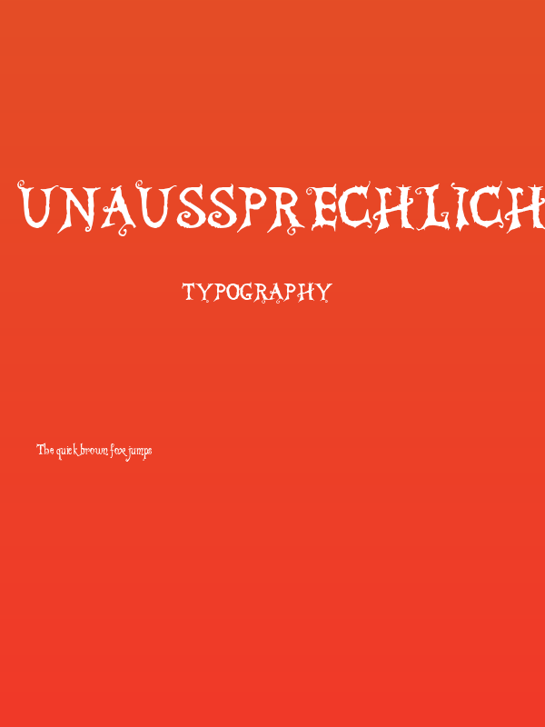 Unaussprechlichen Demo Poster