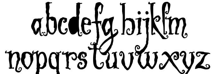 Unaussprechlichen Demo Font LOWERCASE
