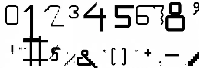 Unbalanced Regular Font OTHER CHARS