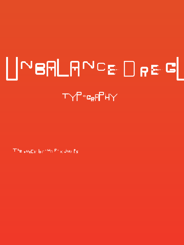 Unbalanced Regular Poster