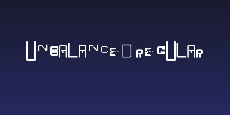 Unbalanced Regular Social Header