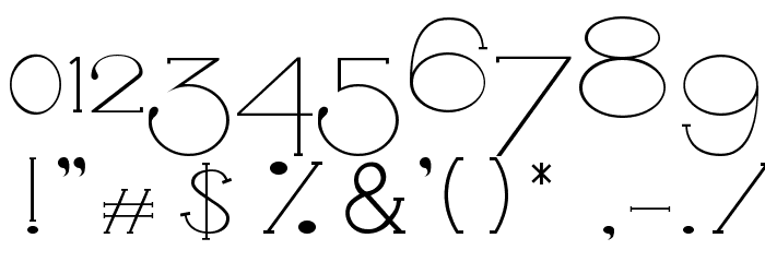 Unbalanced Font OTHER CHARS